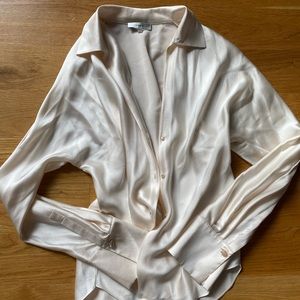 vince blouse silk